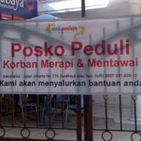 Sumbangan untuk Korban Merapi & Mentawai Mengalir ke Posko DSC