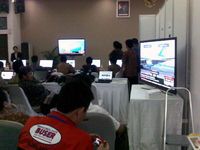 Media Center Istana Saat Kunjungan Obama