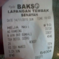 Pesanan di Resto Bakso Lapangan Tembak yang Tidak Sesuai