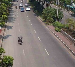 Libur Idul Adha Jalanan Surabaya Sepi dan Lancar