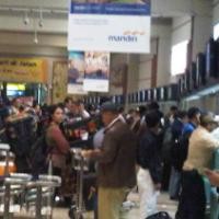  Antrean Penumpang di Loket Check-In Garuda Bandara Cengkareng Mengular 