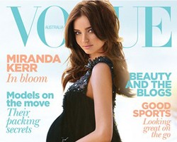 Miranda Kerr Pamer Perut Buncit di Cover Vogue
