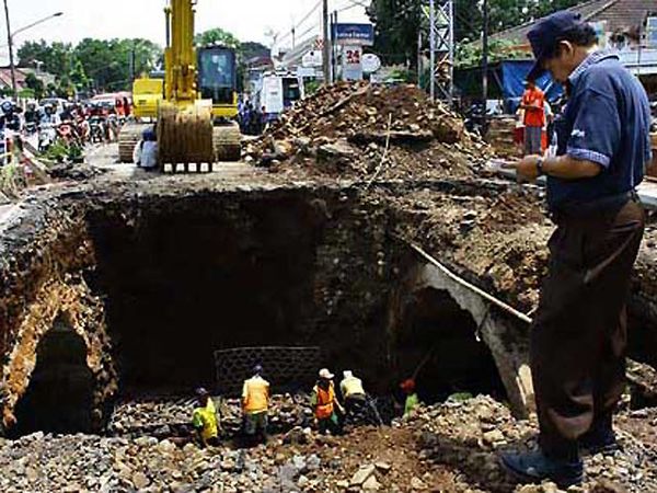 Jembatan Citepus Mulai Diperbaiki