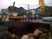 Jalan Pajajaran Diperbaiki