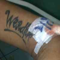 Tato Bertuliskan Nama Werda Bukti Kecintaan Agus