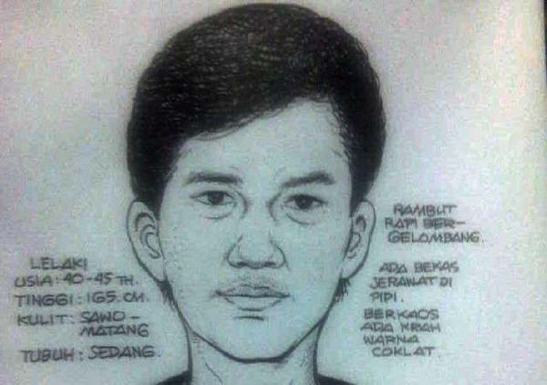 Sketsa Wajah Penculik Ijan 