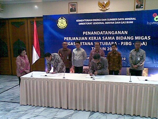 3 Kontrak Gas Metana US$ 17,05 Juta Diteken