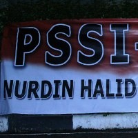 Spanduk Mendukung Nurdin Halid Muncul Lagi