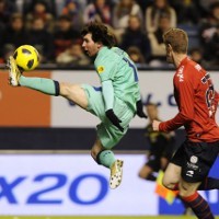 Messi Dua, Barca Atasi Osasuna 3-0