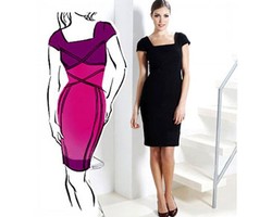 Gaun Hitam Pelangsing Tubuh dari Marks & Spencer