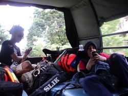 Menuju Melak dengan Pick UP