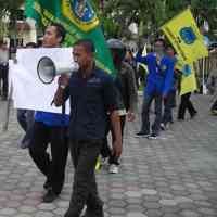 Puluhan Aktivis PMII Demo Polres dan Kejari Tuban