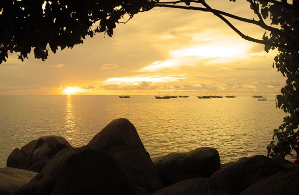 Senja bersahaja dari Bukit Barahu.