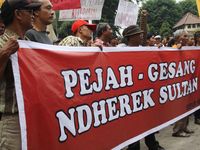 Aksi Warga Yogyakarta Dukung Penetapan 