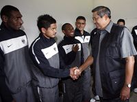 SBY Pantau Latihan Timnas