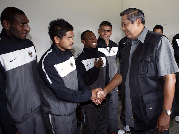 SBY Pantau Latihan Timnas