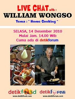 Yuk, Ngobrolin Home Cooking Bareng Pak William!