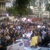 Tagih Janji Direksi, Ratusan Karyawan PT KA Datangi Kantor Pusat