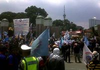 Ribuan Buruh Demo di DPR