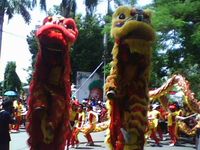 Barongsai Ramaikan 1 Tahun Wafatnya Gus Dur