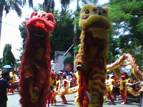 Barongsai Ramaikan 1 Tahun Wafatnya Gus Dur