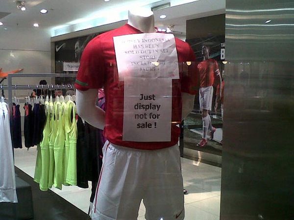 Kaos Timnas Asli di Jakarta Ludes