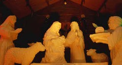 Patung Mentega Yesus Ramaikan Natal