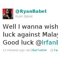 Ryan Babel Kembali Doakan Indonesia & Irfan
