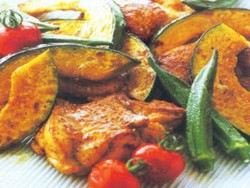 Resep Ayam: Ayam Panggang Labu