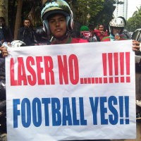 Laser No, Football Yes