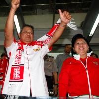 Berseragam Merah Putih, SBY Tiba di GBK