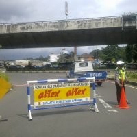 Jalan Layang Pasupati dari Arah Balubur Ditutup