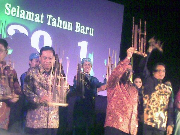 Peringatan Malam Tahun Baru di Gedung Merdeka