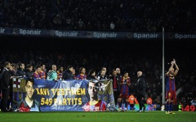 Bahagianya Xavi Sejajar Legenda Barca