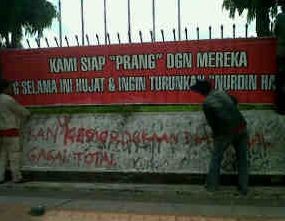 Ada Demo Dukung Nurdin di Makassar