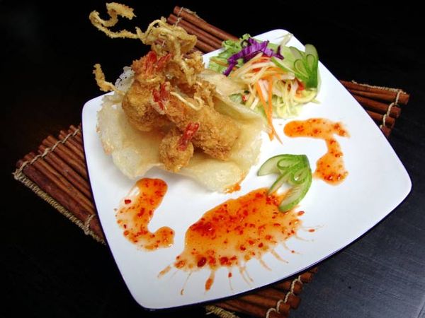 Paduan Udang dan Mangga Muda