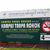 2011, UK Petra Berlakukan Kampus Tanpa Rokok