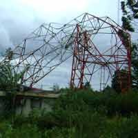 Rumah Warga Hancur & Tower Pemancar TV Roboh