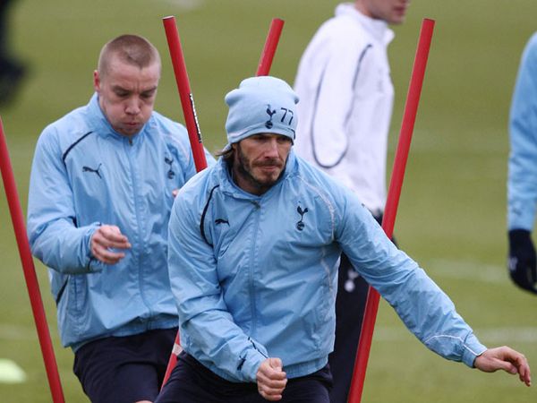 Beckham Berlatih Bersama Hotspur