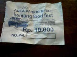  UPT Parkir Cek Parkir Kemang Food Festival Rp 10 Ribu Sekali Parkir