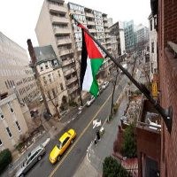 Bendera Palestina Berkibar di Washington Untuk Pertama Kali