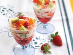 Resep Minuman: Es Campur Buah Susu