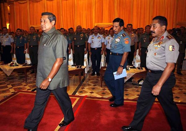 SBY Hadiri Rapim TNI/Polri 2011