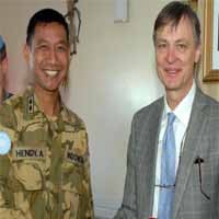 Pasukan Indobatt Dikunjungi Tim PBB