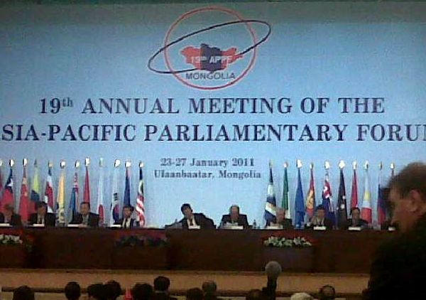 Pembukaan Pertemuan APPF di Mongolia