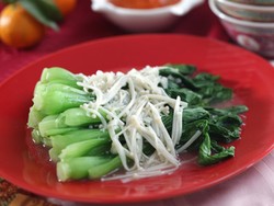 Resep Sayuran: Tumis Sawi Jamur