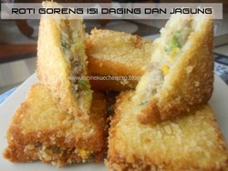 Resep Kue: Roti Goreng Isi Daging dan Jagung