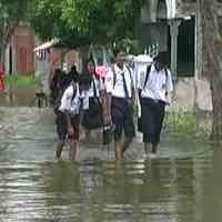 Banjir di Gresik Mulai Surut