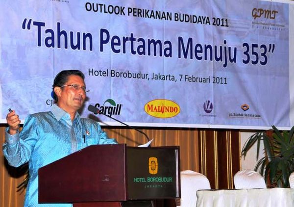 Fadel Muhammad Hadiri Diskusi Outlook Perikanan