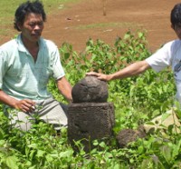 Batu Gong dari Zaman Megalitik Ditemukan di Sumsel